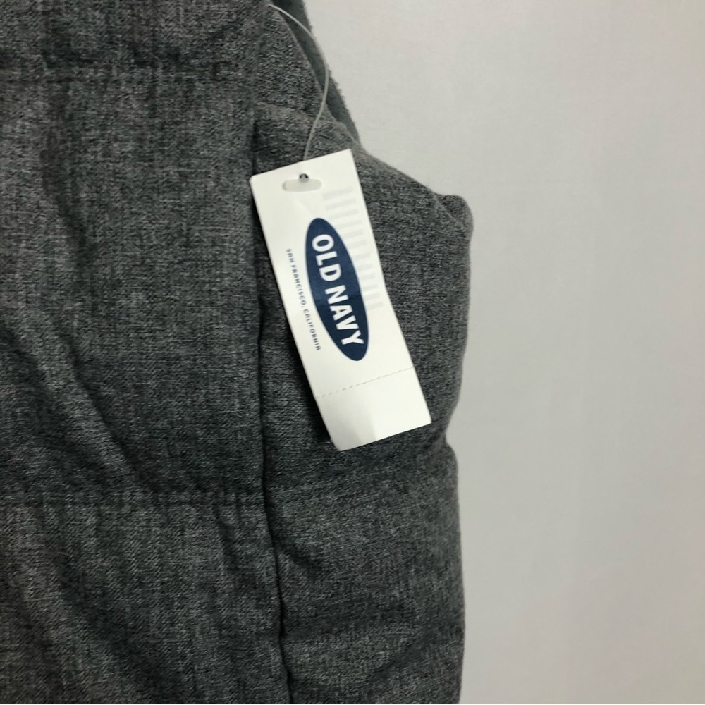 Old Navy Puffer Vest Flannel Lined Gray Size Medium - Picture 4 of 12